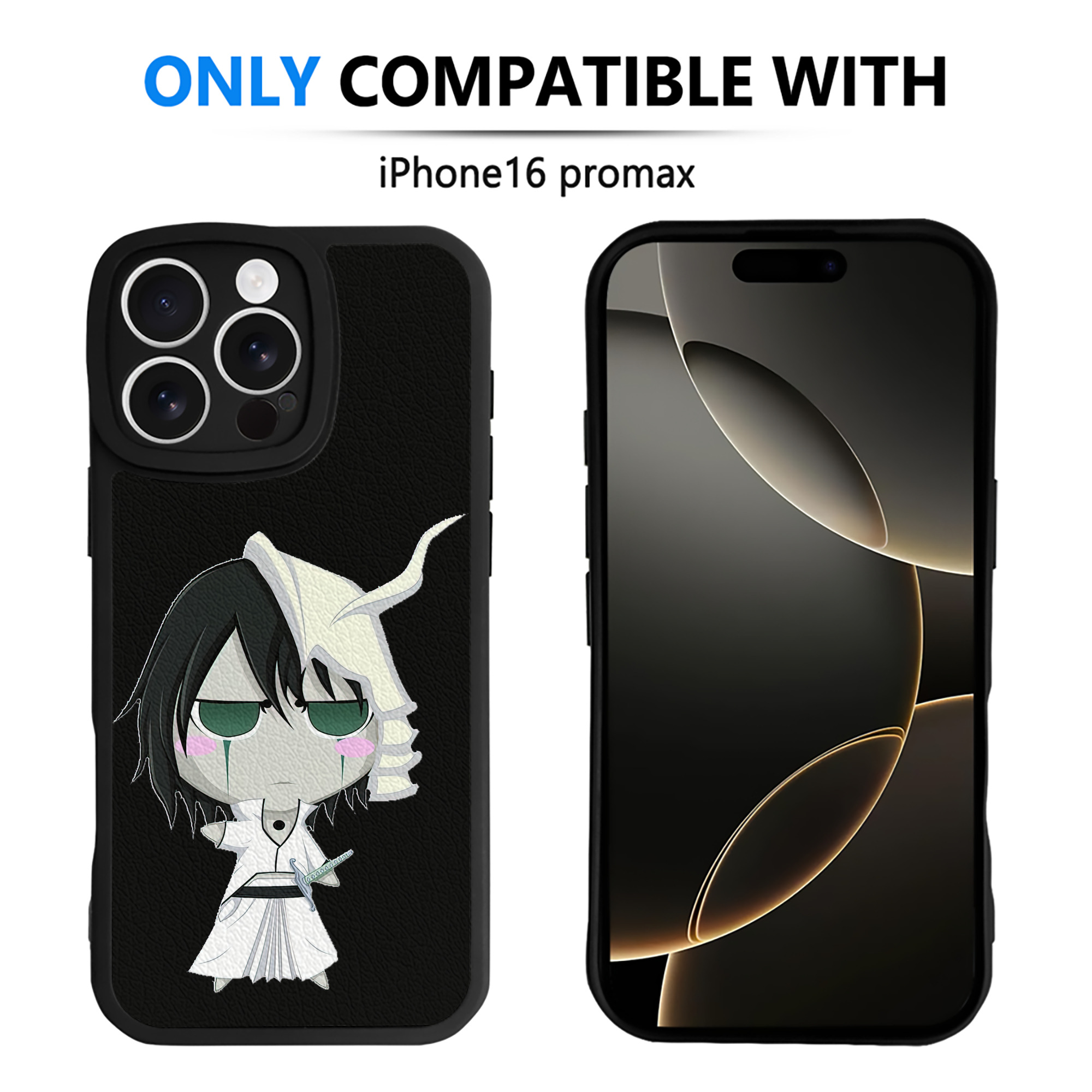 （画像用） ブリーチ ウルキオラ·シファー BLEACH Ulquiorra cifer 【iPhone 16シリーズ対応】シリコンスマホケース（レザー調） 材質：シリコン